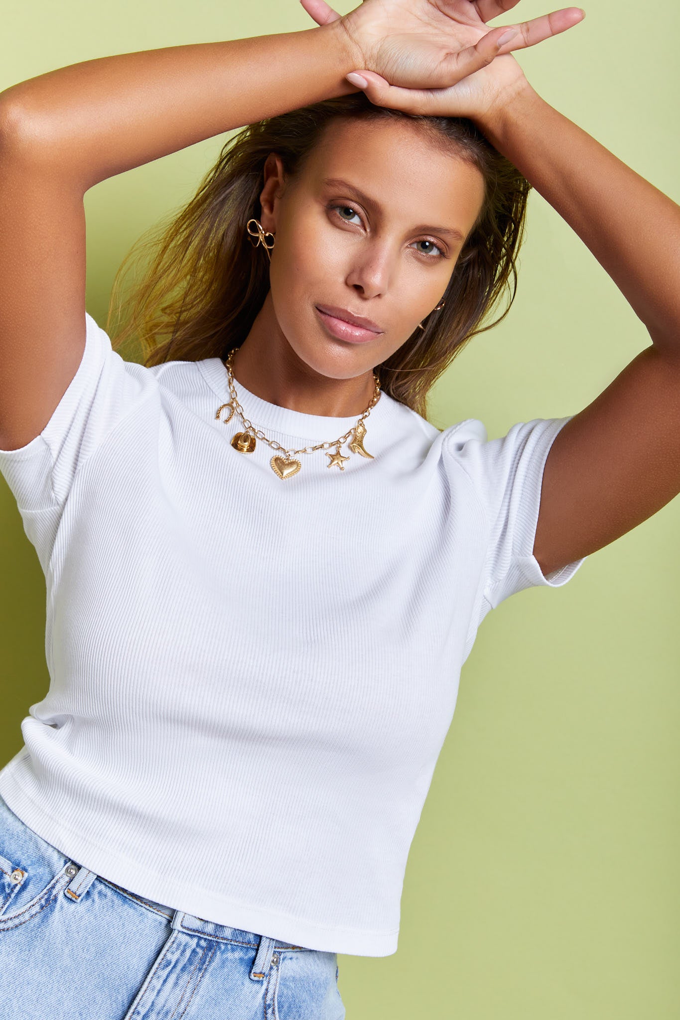 Valentina Rib Tee White