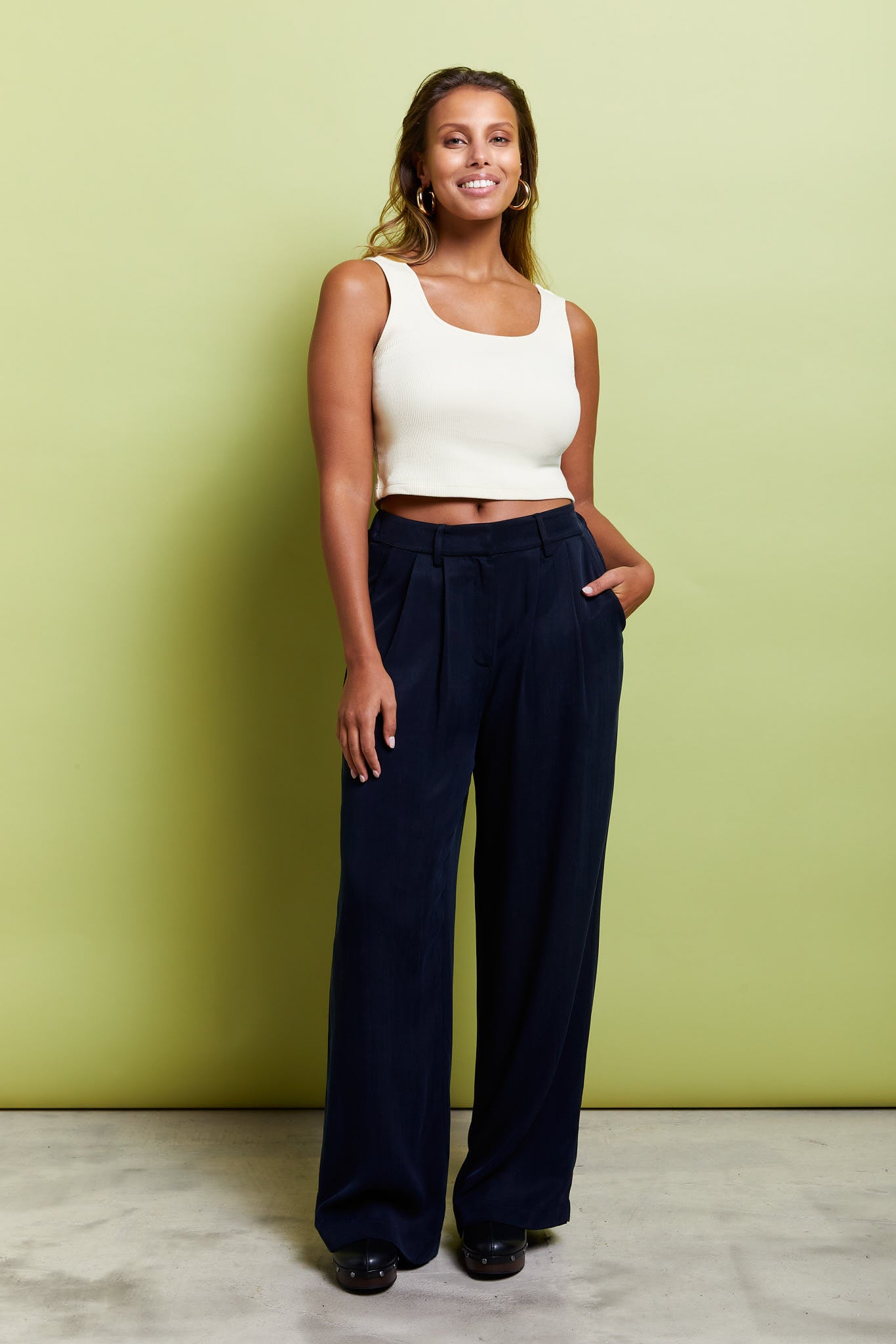 Harry Pants Cupro Dark Navy