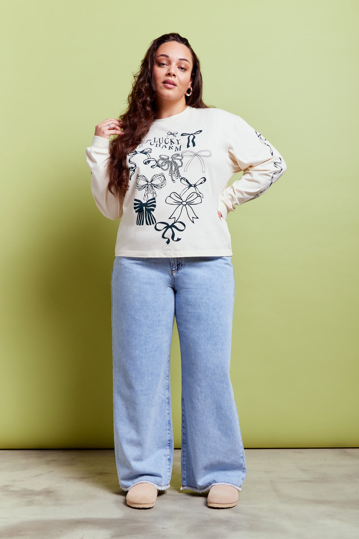 Maddie Wide Leg Jeans Light Blue