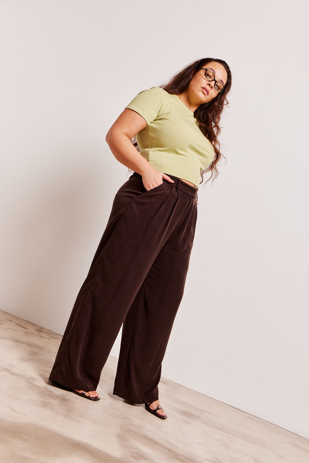 Harry Pants Cupro Espresso