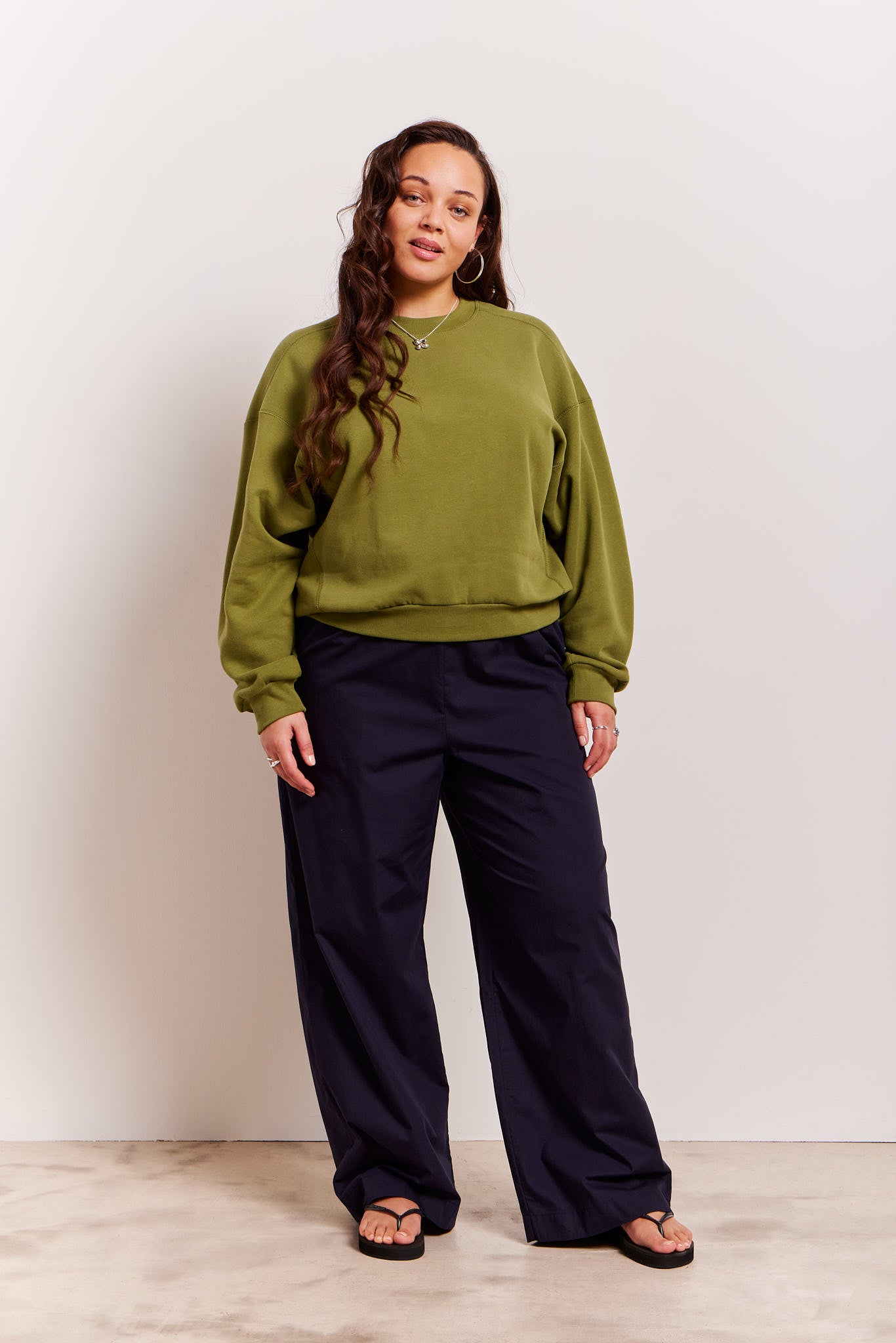 Polly Pants Solid Dark Navy