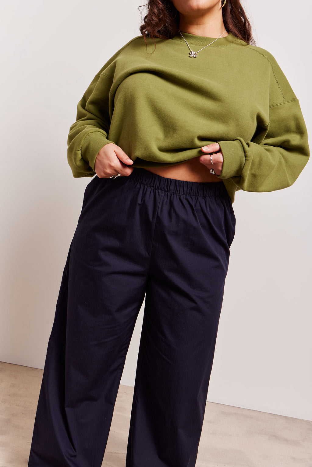 Polly Pants Solid Dark Navy