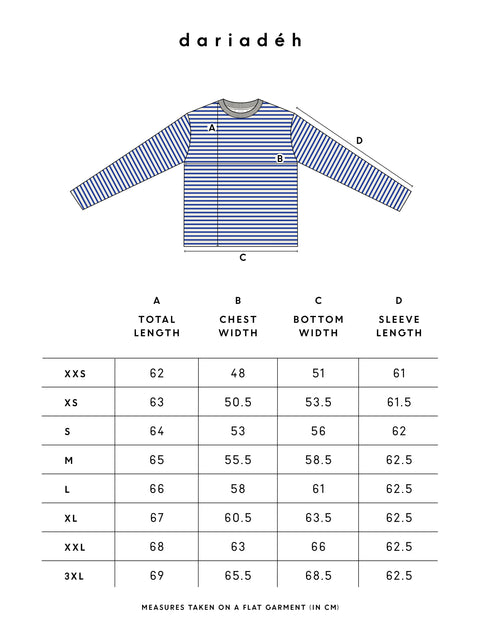 Rana Striped Longsleeve Ecru Blue