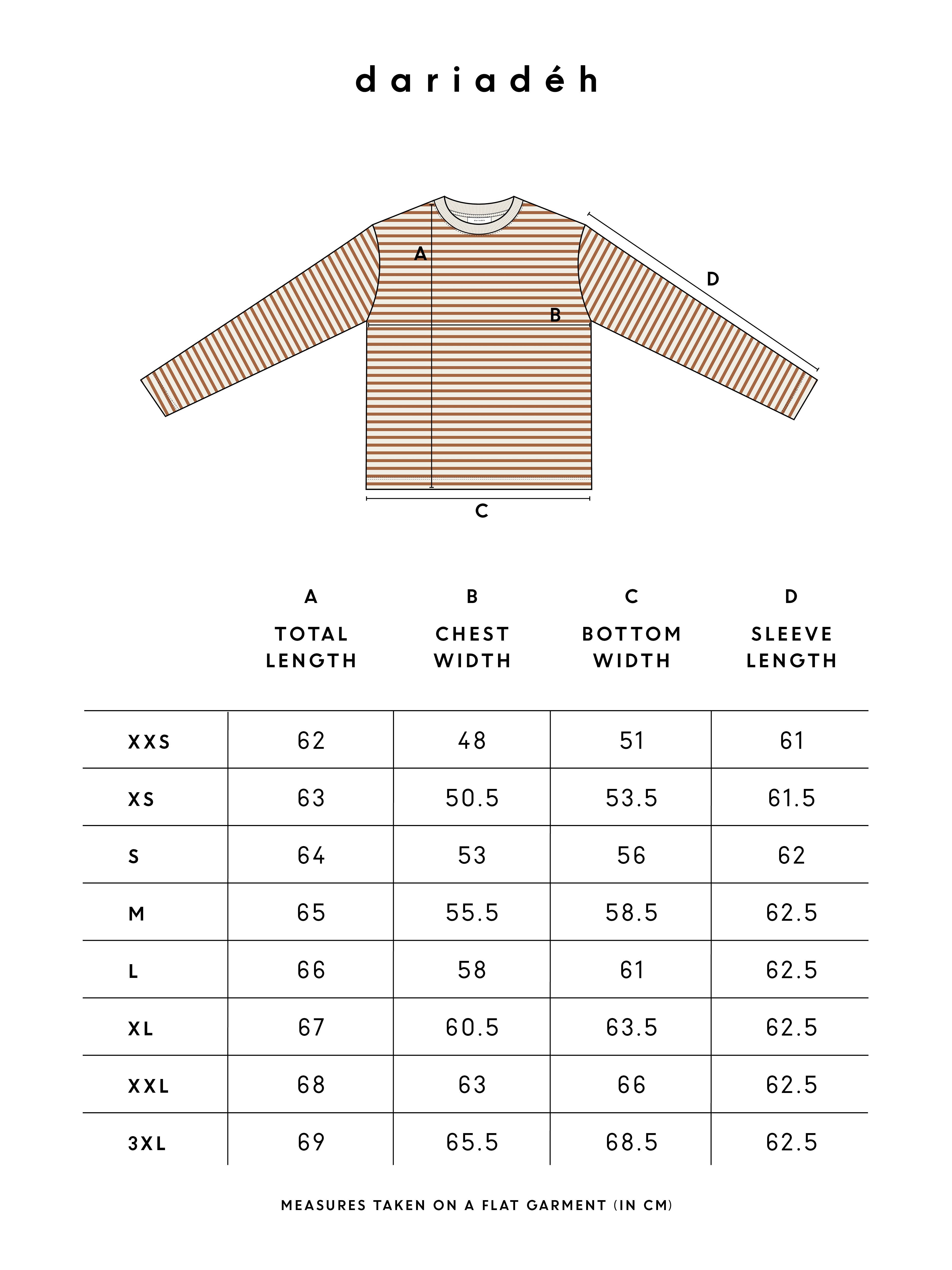 Rana Striped Longsleeve Ecru Camel
