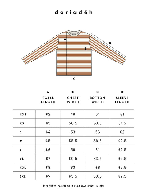 Rana Striped Longsleeve Ecru Camel