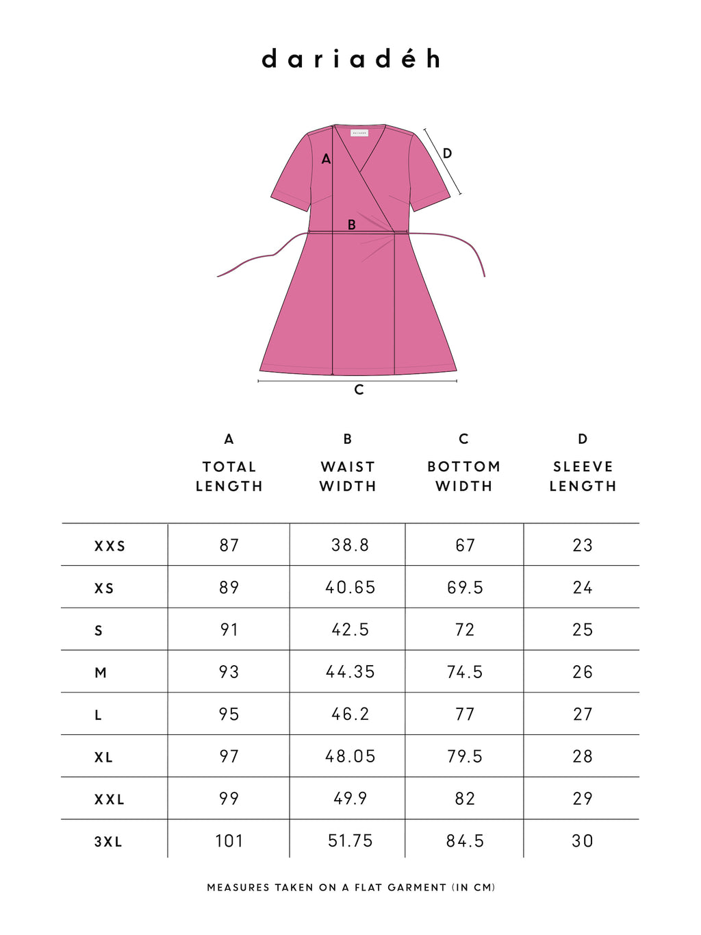 Josi Wrap Dress Pink