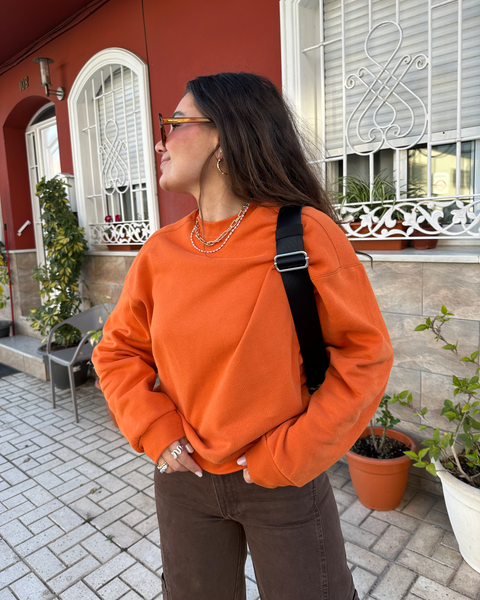 Burnt orange sweatshirt shop