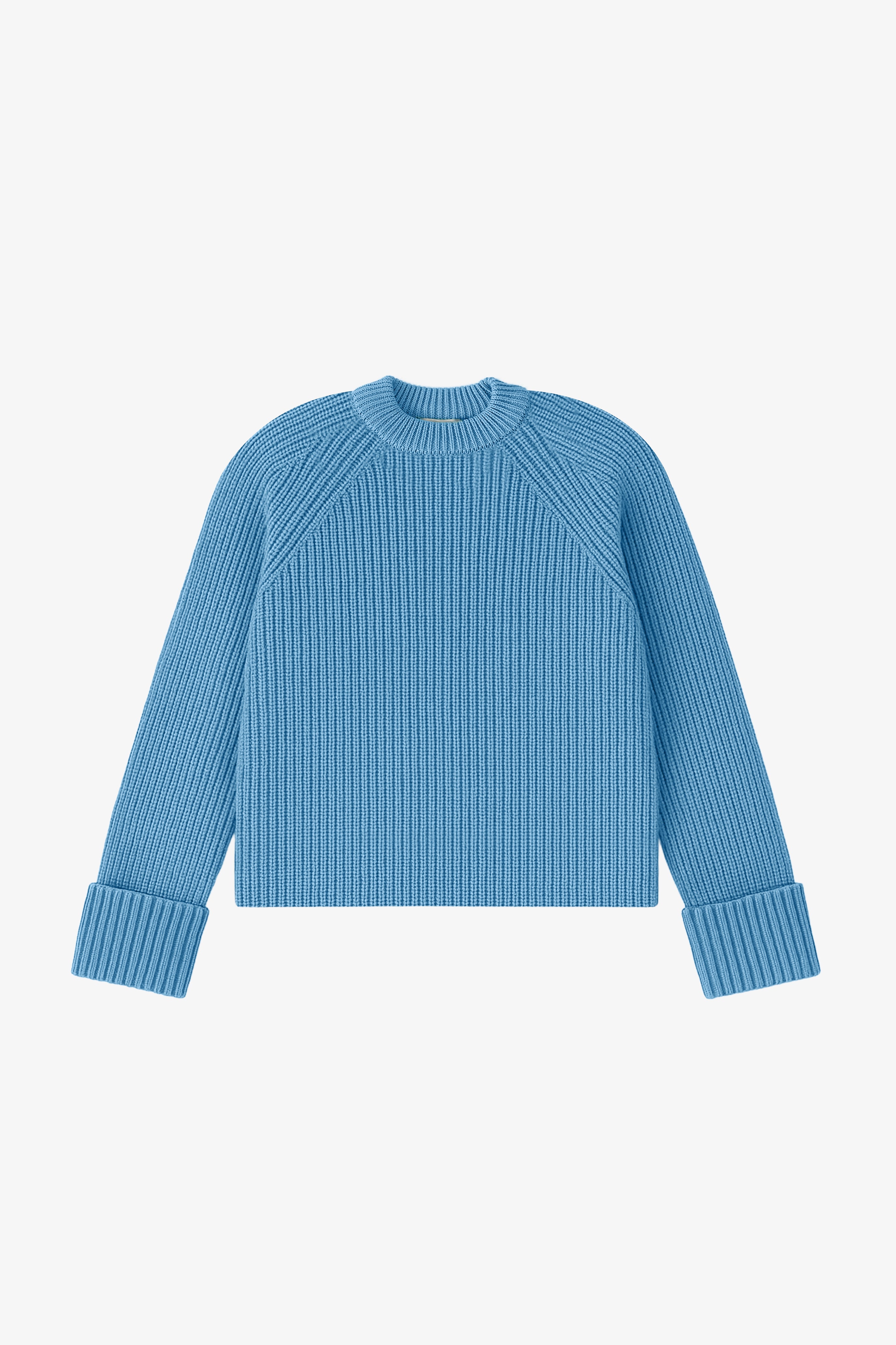 Justyna Organic Cotton Jumper Aqua