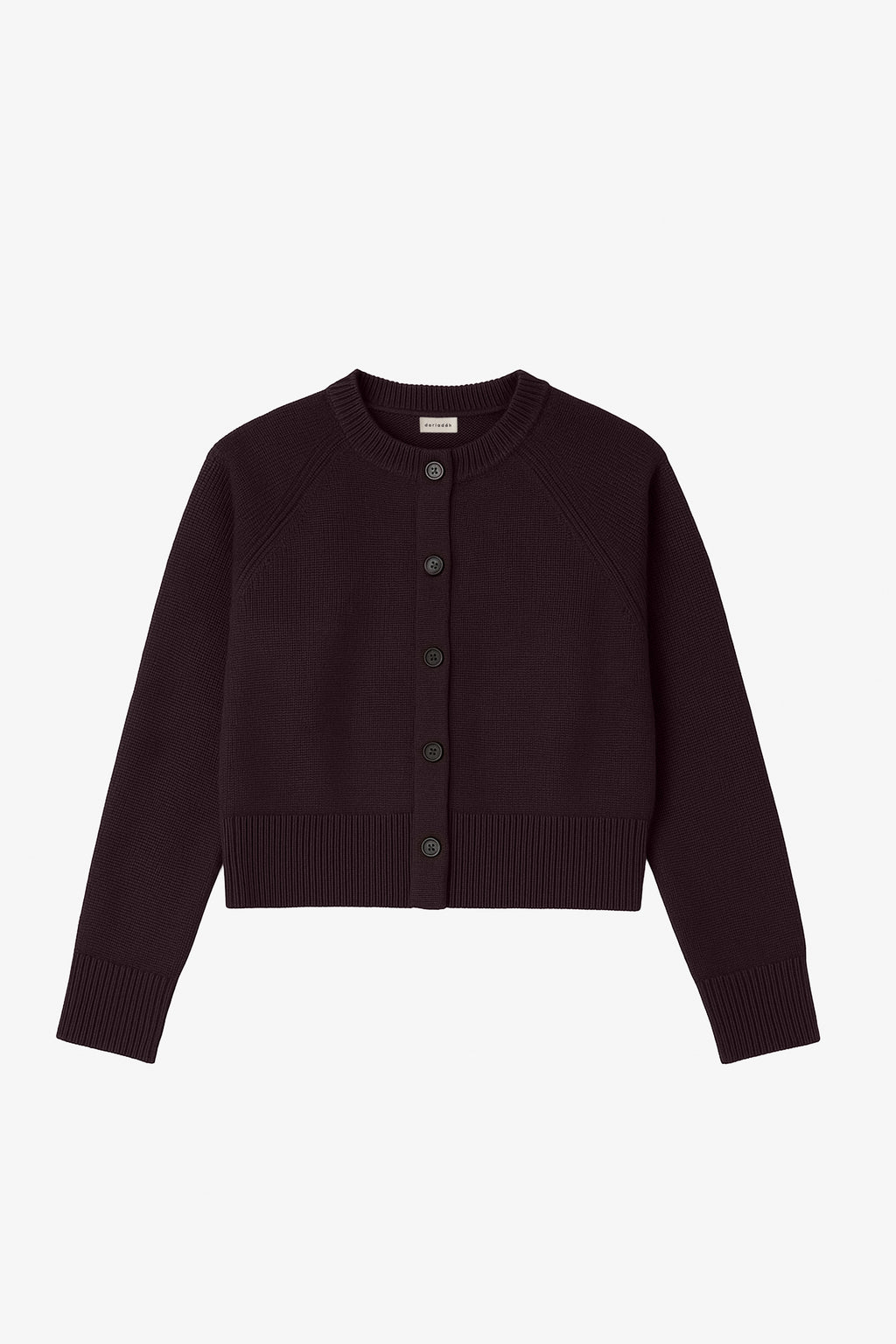 Louie Organic Cotton Cardigan Dark Chocolate