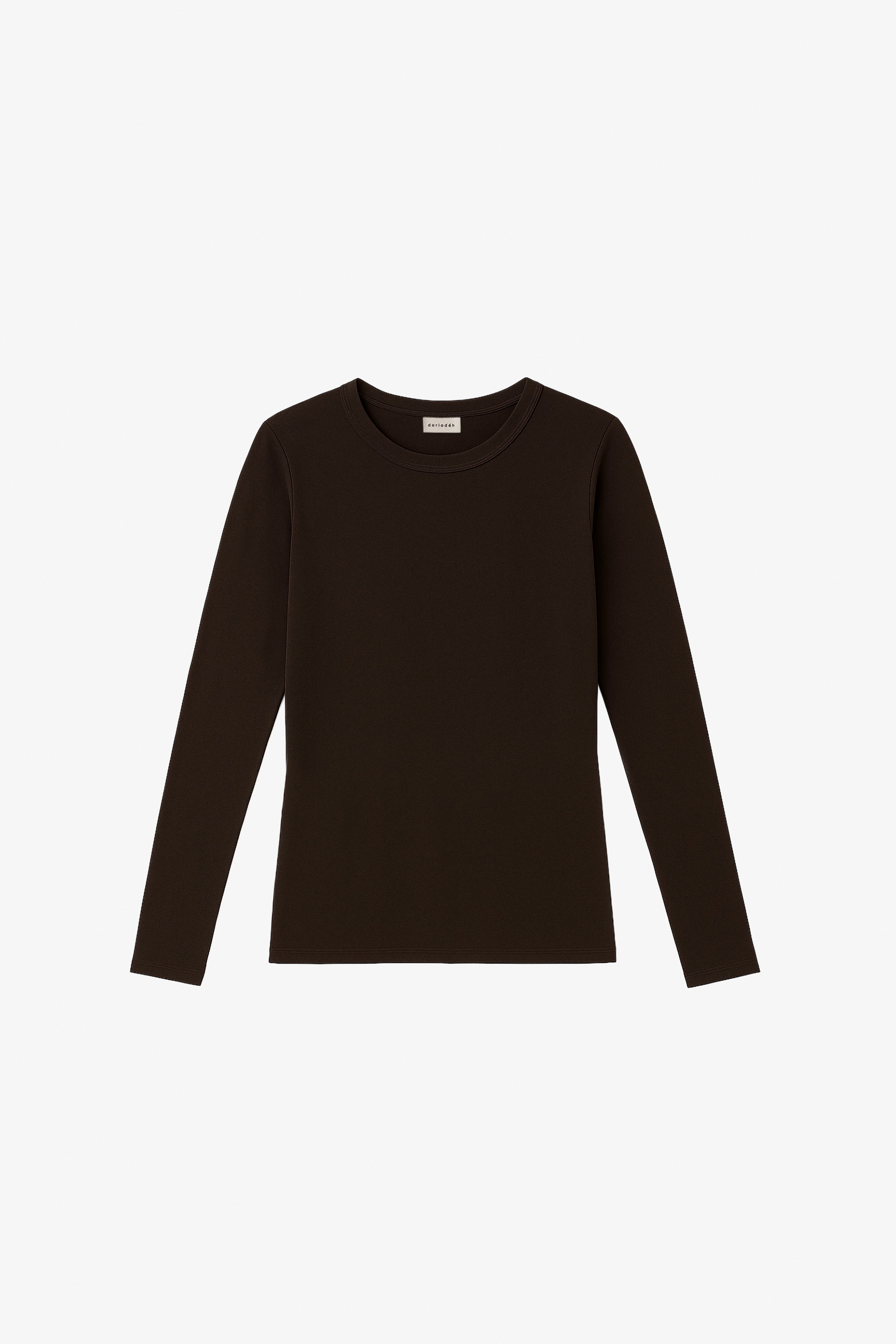 Milo Wool Jersey Longsleeve Dark Chocolate