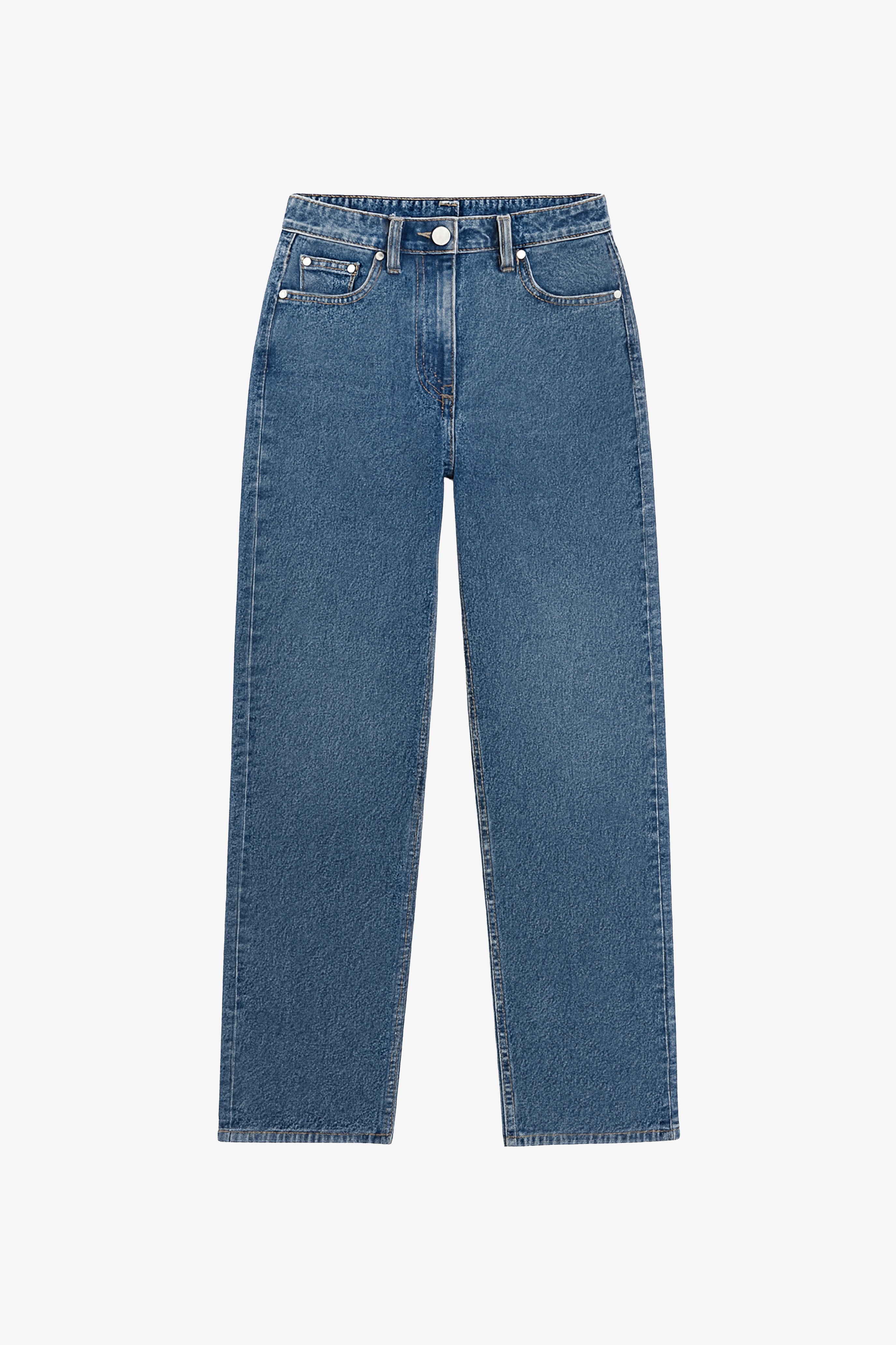 Basic Straight Leg Jeans Recycled Cotton