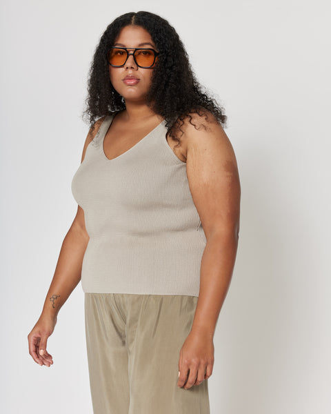 Lou Knit Top Taupe