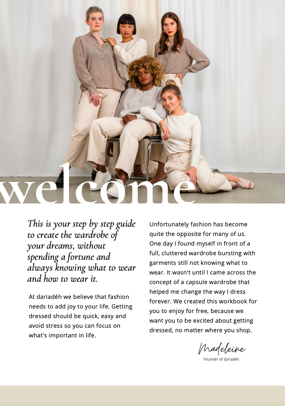 Free Capsule Wardrobe Workbook