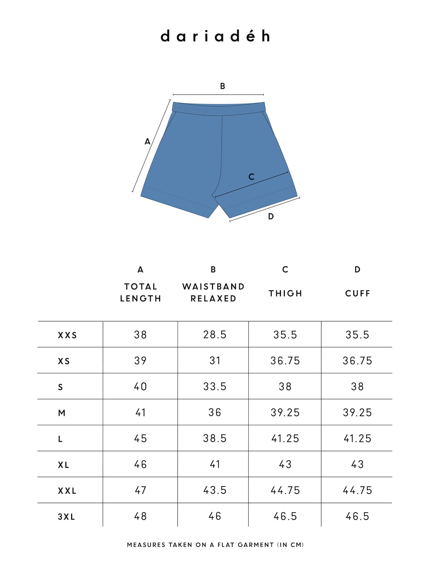 Jane Organic Cotton Shorts Blue